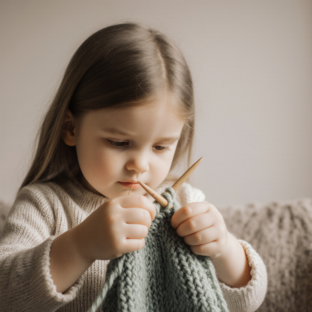 What to teach, in order : Tips for teaching a child to knit, and at what age to start