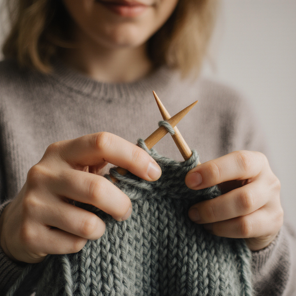 What you leave with : Beginner knitting class: what to expect, what to bring, what you leave with
